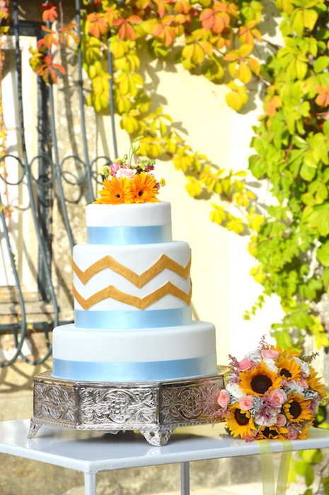 vintage orange wedding in the quinta