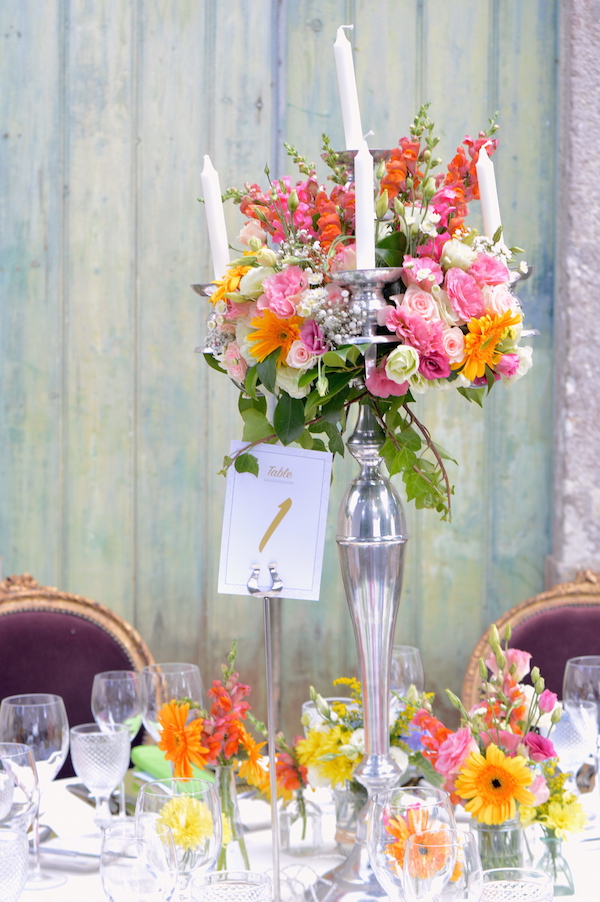 vintage orange wedding in the quinta
