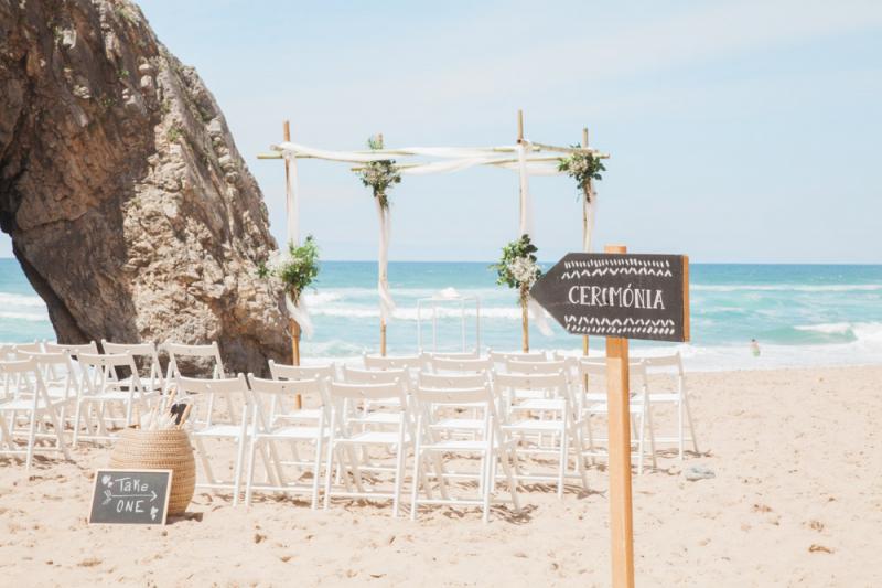 adraga beach wedding in portugal